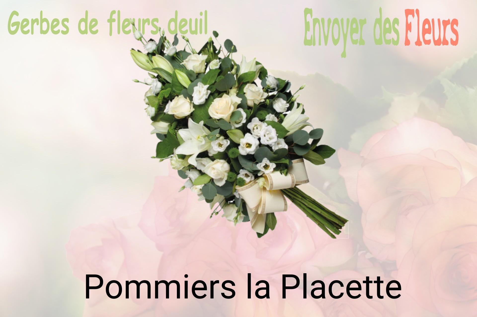 Gerbe de fleurs de deuil livrée à Pommiers-la-Placette